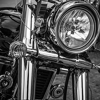 Buy canvas prints of Chrome Motorcycle  by Mick Sadler ARPS