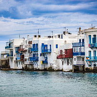 Buy canvas prints of Mykonos little Venice by Mick Sadler ARPS