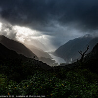 Buy canvas prints of Cloudy Dawn At Doubtful Sound by Steve de Roeck