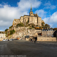 Buy canvas prints of Mont Saint Michel, France by Steve de Roeck