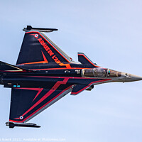 Buy canvas prints of Dassault Rafale In Bold Colours by Steve de Roeck