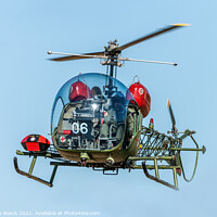 Buy canvas prints of Bell 47 helicopter MASH by Steve de Roeck