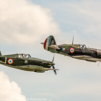 Buy canvas prints of Curtiss Hawk Formation by Steve de Roeck