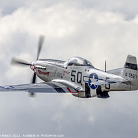 Buy canvas prints of North American P51D Mustang Marinell by Steve de Roeck