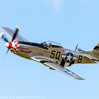 Buy canvas prints of Norrth American P51D 5Q-B Marinell by Steve de Roeck
