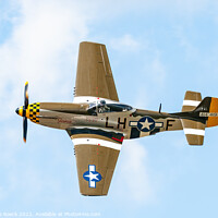 Buy canvas prints of North American P51D Janie LH-F by Steve de Roeck