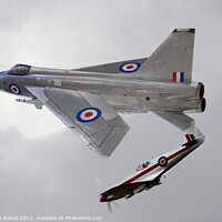 Buy canvas prints of English Electric Lightning & Spitfire by Steve de Roeck