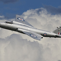 Buy canvas prints of English Electric Canberra; Flying High  2/3 by Steve de Roeck