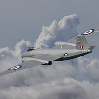 Buy canvas prints of English Electric Canberra; Flying High  3/3 by Steve de Roeck