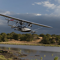 Buy canvas prints of The Explorers Plane, Kenya. by Steve de Roeck