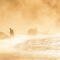 Buy canvas prints of The Fisherman by Steve de Roeck