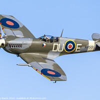 Buy canvas prints of Spitfire Mk Vc DU-E by Steve de Roeck