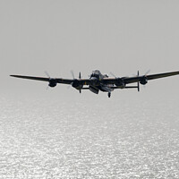 Buy canvas prints of Avro Lancaster - Coasting In by Steve de Roeck