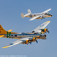 Buy canvas prints of Bomber Formation by Steve de Roeck