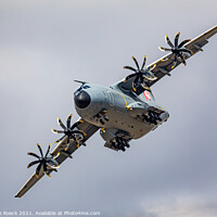 Buy canvas prints of Airbus A400 Fly Past Gear Down by Steve de Roeck
