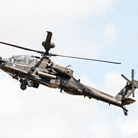 Buy canvas prints of Westland Apache fighter helicopter by Steve de Roeck