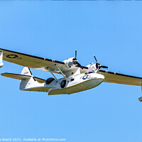 Buy canvas prints of Consolidated Catalina G-PBYA With Floats Down by Steve de Roeck