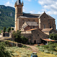 Buy canvas prints of Ancient Church Southern France by Steve de Roeck