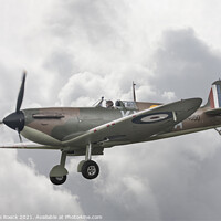 Buy canvas prints of Spitfire Final Approach To Land by Steve de Roeck