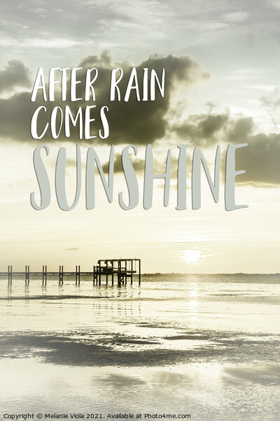 After rain comes sunshine | Sunset Picture Board by Melanie Viola