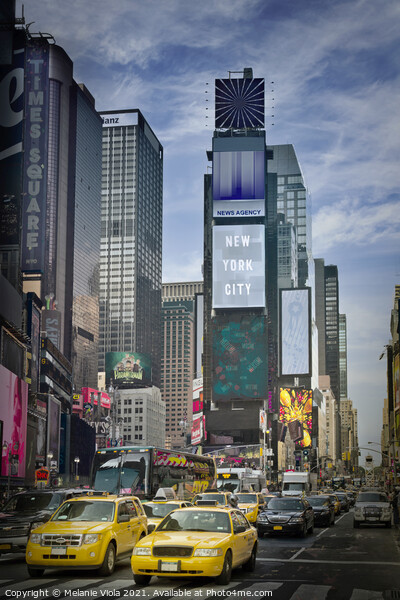 NEW YORK CITY Times Square Picture Board by Melanie Viola