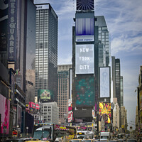 Buy canvas prints of NEW YORK CITY Times Square by Melanie Viola