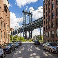 Buy canvas prints of NEW YORK CITY Manhattan Bridge by Melanie Viola