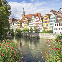 Buy canvas prints of GERMANY Picturesque Tuebingen Neckar Front by Melanie Viola