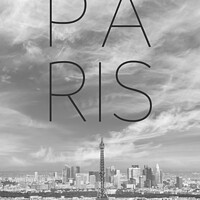 Buy canvas prints of Paris Skyline | Text by Melanie Viola