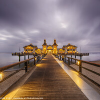 Buy canvas prints of BALTIC SEA Sellin Pier in the early morning by Melanie Viola