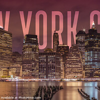 Buy canvas prints of NEW YORK CITY Skyline by Melanie Viola