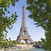 Buy canvas prints of PARIS Eiffel Tower & River Seine  by Melanie Viola