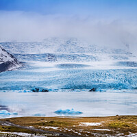 Buy canvas prints of Fjallsarlon Lagoon and Glacier Vatnajokull by Melanie Viola