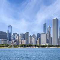 Buy canvas prints of Chicago Skyline  by Melanie Viola