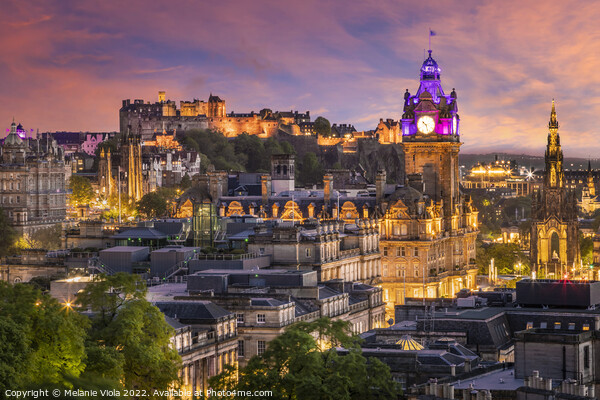 Fantastic sunset in Edinburgh  Picture Board by Melanie Viola