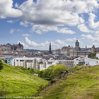 Buy canvas prints of View over Edinburgh from Holyrood Park by Melanie Viola