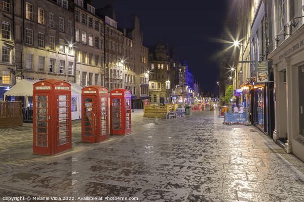 Evening impression of the Royal Mile in Edinburgh Picture Board by Melanie Viola