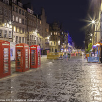 Buy canvas prints of Evening impression of the Royal Mile in Edinburgh by Melanie Viola