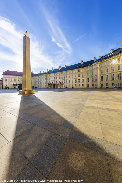 Prague Castle - Third courtyard with obelisk Picture Board by Melanie Viola