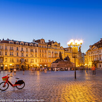 Buy canvas prints of Prague Old Town Square in the evening by Melanie Viola