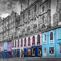 Buy canvas prints of Victoria Street in Edinburgh - Colourkey by Melanie Viola