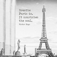 Buy canvas prints of Breathe Paris in by Melanie Viola