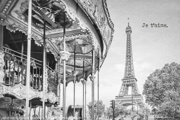 Je t’aime - Paris Picture Board by Melanie Viola