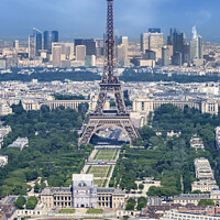Buy canvas prints of Paris Skyline by Melanie Viola