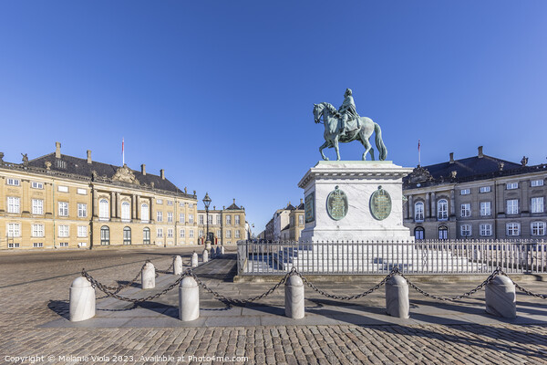 COPENHAGEN Amalienborg Palace Square with statue Picture Board by Melanie Viola