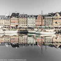 Buy canvas prints of COPENHAGEN VINTAGE Nyhavn in the morning by Melanie Viola