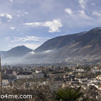 Buy canvas prints of Impressive panorama from Merano by Melanie Viola