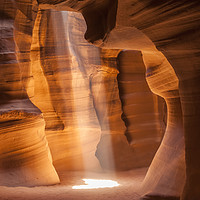 Buy canvas prints of Antelope Canyon Gorgeous Lightbeam by Melanie Viola