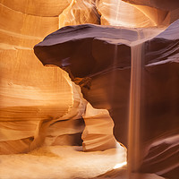 Buy canvas prints of Antelope Canyon Pouring Sand by Melanie Viola