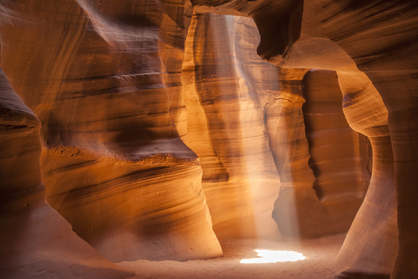 ANTELOPE CANYON Gorgeous Light Beam Picture Board by Melanie Viola